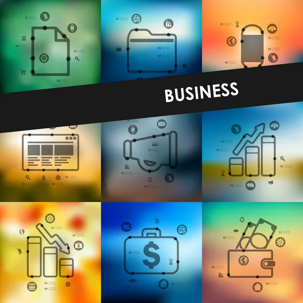 Business tidslinjen infographics — Stock vektor