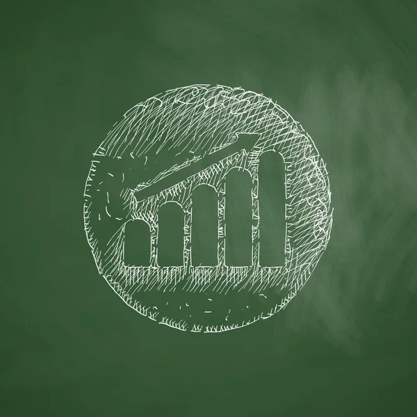 Handikonen ritade diagram — Stock vektor