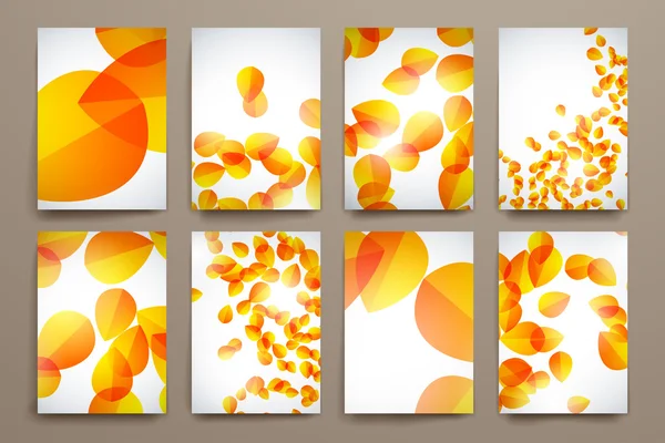 Modèles de conception d'affiches dans le style d'automne — Image vectorielle