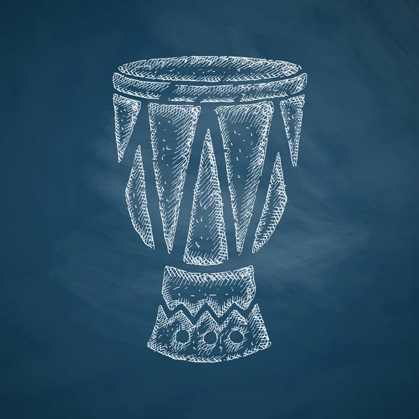 Икона барабанного силуэта — стоковый вектор