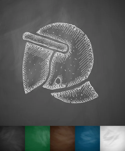 Icono del casco de choque — Vector de stock