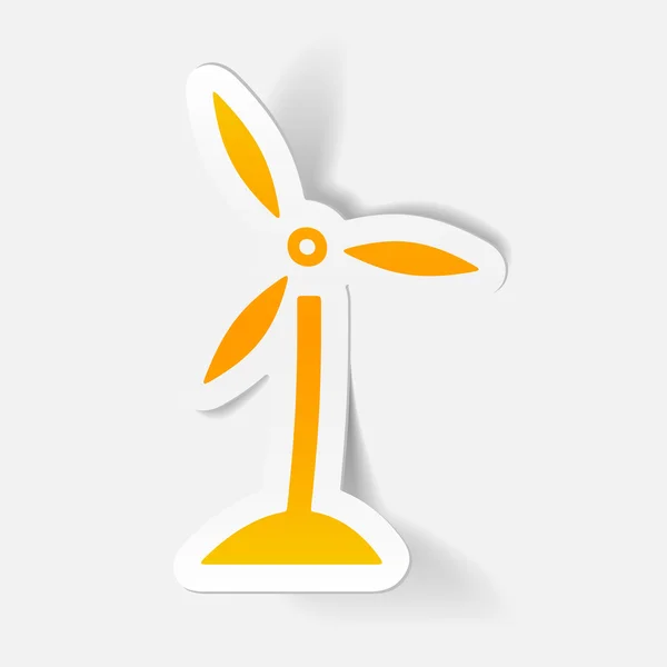 Знак ветряной турбины — стоковый вектор