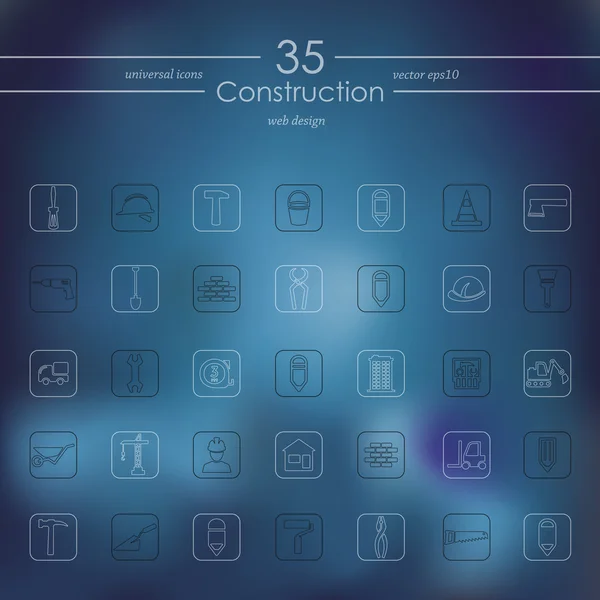 Conjunto de iconos de construcción — Vector de stock