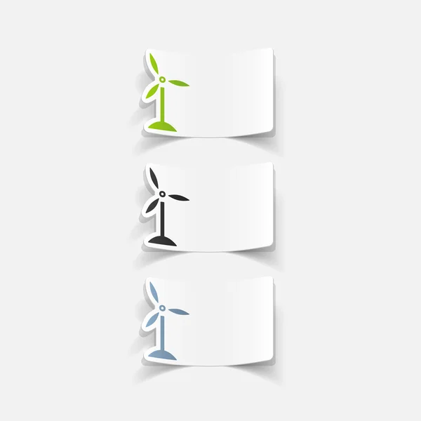 Panneaux d'éoliennes — Image vectorielle