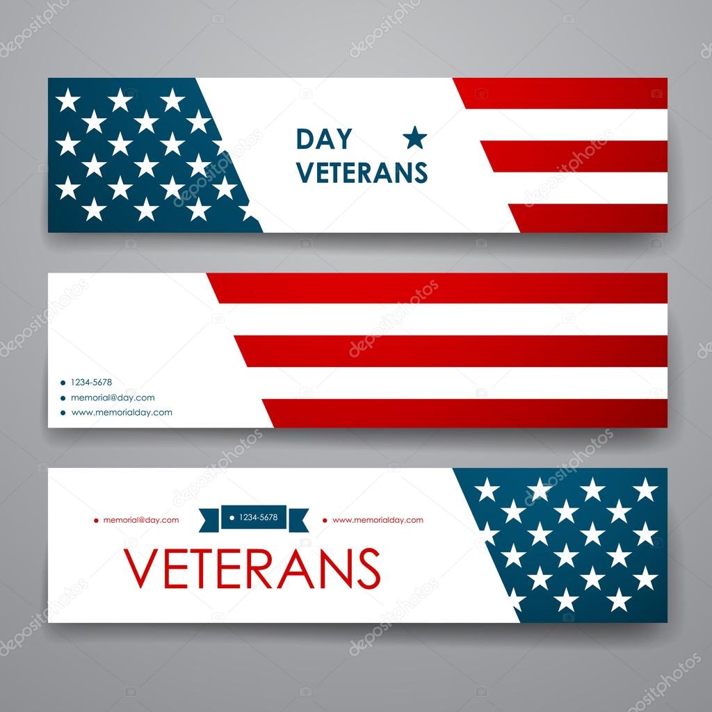Poster design in veterans day style