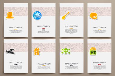 Karalamalar Halloween Tema ile şablonları ayarlamak