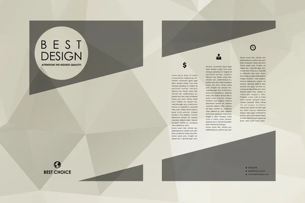 Set di brochure, modelli di poster design — Vettoriale Stock