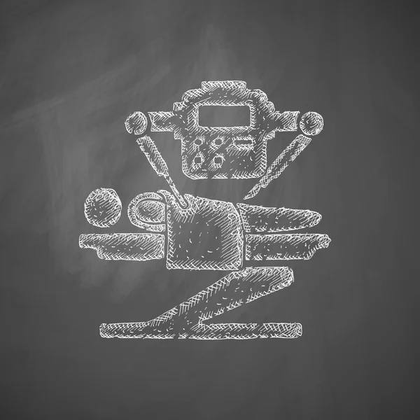 Robot chirurg pictogram — Stockvector
