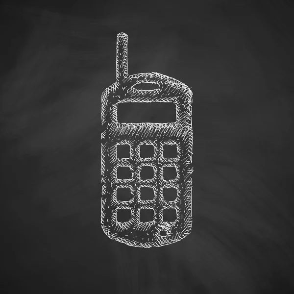 Значок старого мобильного телефона — стоковый вектор
