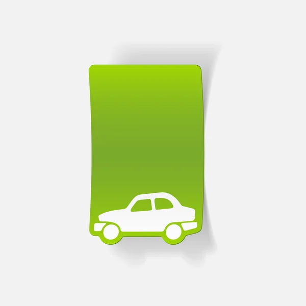 Elemento de design realista: ícone do carro —  Vetores de Stock