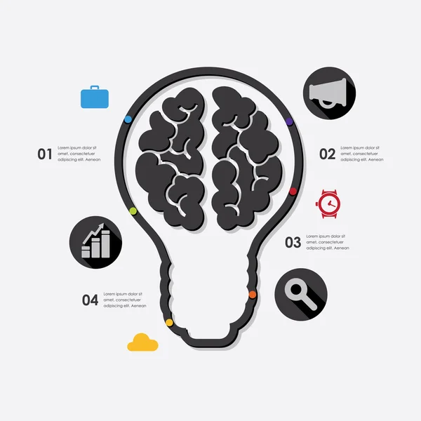 Infographie d'entreprise avec icônes — Image vectorielle