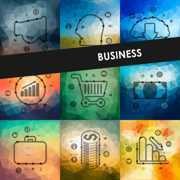 Business tidslinjen infographics — Stock vektor