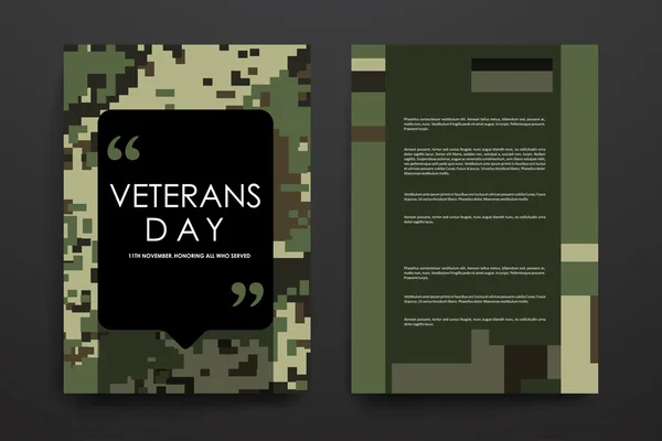 復員軍人の日スタイルのポスター デザイン — ストックベクタ