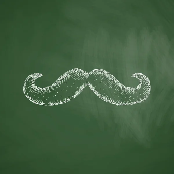 Ícone de bigode desenhado à mão — Vetor de Stock