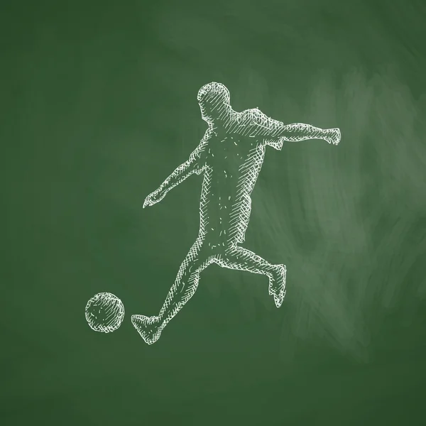 Soccer player icon — Stock Vector