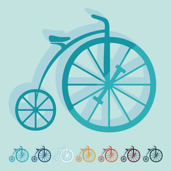 Bicycle icon in flat design — Stock Vector