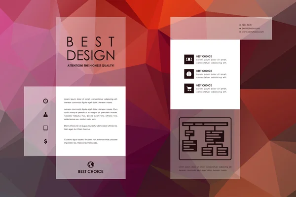 Set de broșuri, șabloane de design poster — Vector de stoc