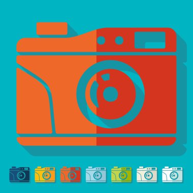 Old photocamera icon clipart