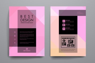 Modern tasarım afiş şablon kümesi