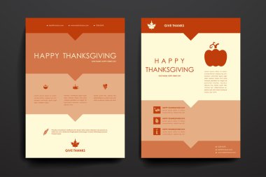 Poster tasarım şablonları sonbahar tarzı