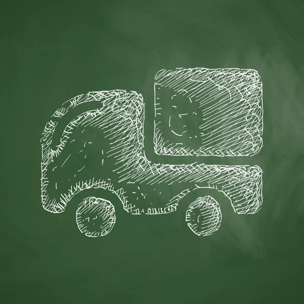ไอคอนรถที่วาดด้วยมือ — ภาพเวกเตอร์สต็อก