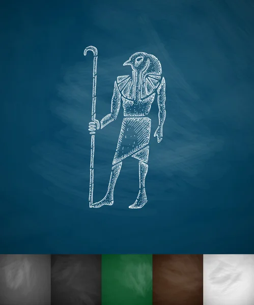 Icono de Thoth dibujado a mano — Archivo Imágenes Vectoriales