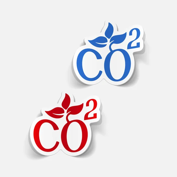 Co2 sign dioxide icon — Stock Vector