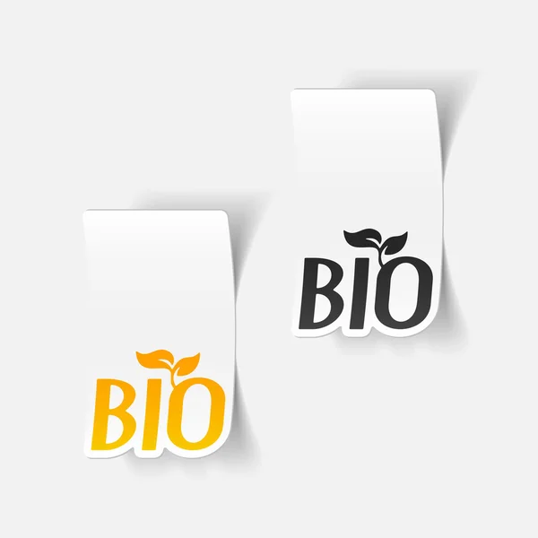 Elemento: icono de signo de bio — Vector de stock