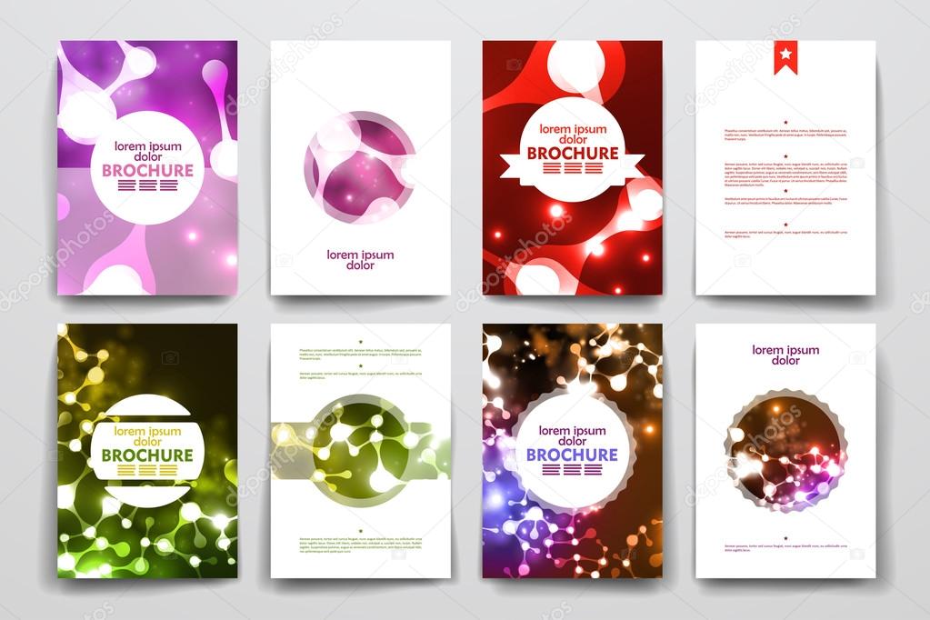 Set of brochure, poster design templates