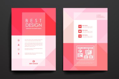 Poster tasarım şablonları soyut tarzda