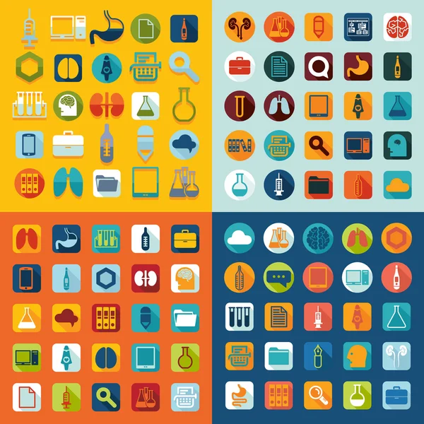 Conjunto de iconos de medicina — Vector de stock