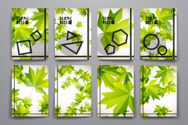 Poster tasarım şablonları sonbahar tarzı