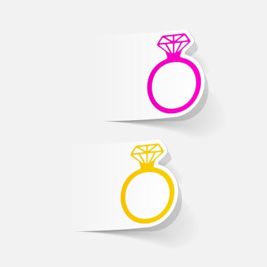 Gerçekçi tasarım öğesi: yüzük simgesi