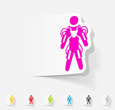 Gerçekçi tasarım öğesi: exoskeleton simgesi