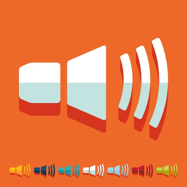 Sound on icon — Stock Vector