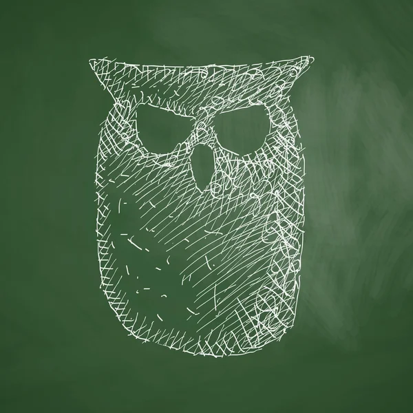 Icône hibou dessinée à la main — Image vectorielle