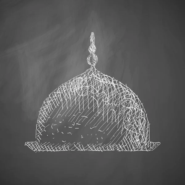 Handikonen ritade moskén — Stock vektor