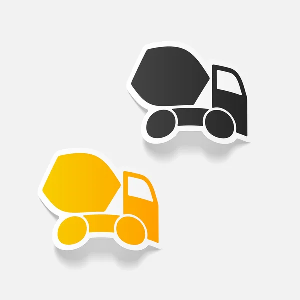 Cement Mixer pictogram — Stockvector