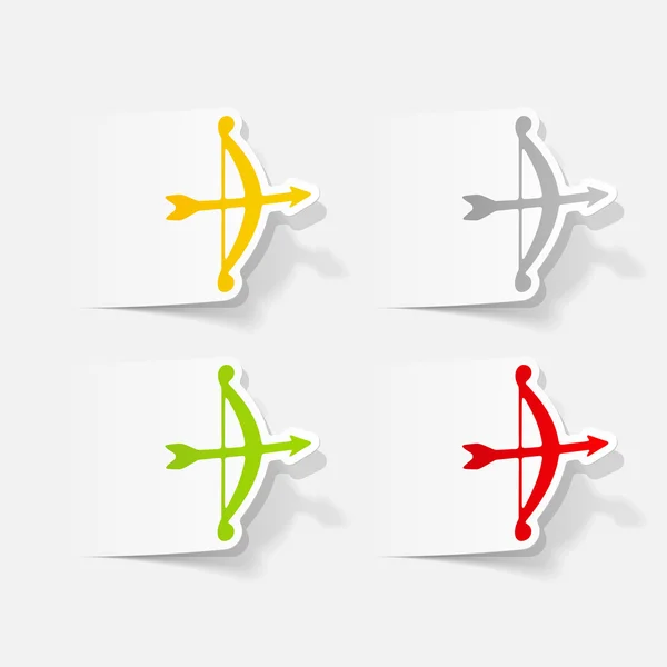 Realistic design element: archery icon — Stock Vector