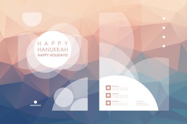 Poster tasarım şablonları Hanukkah tarzı
