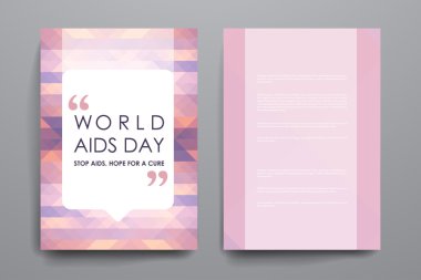 Dünya AIDS günü tarzı poster