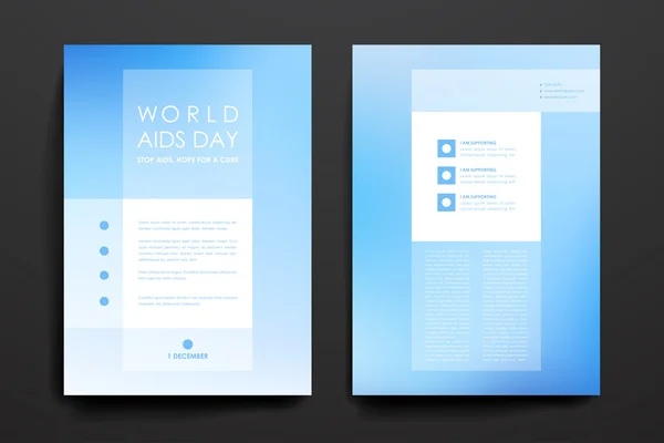 Manifesto in stile Giornata Mondiale dell'AIDS — Vettoriale Stock