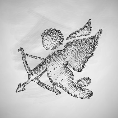 El çekilmiş melek simgesi