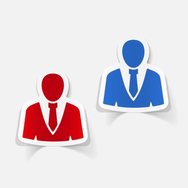 gerçekçi tasarım öğeleri office insan