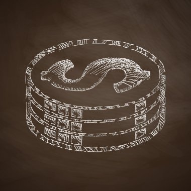 El çekilmiş para simgesi