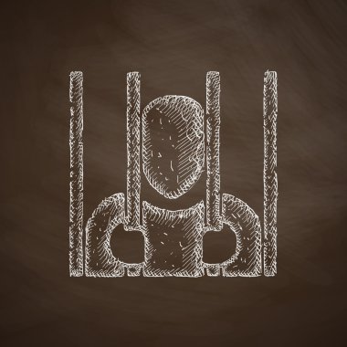 El çekilmiş mahkum simgesi