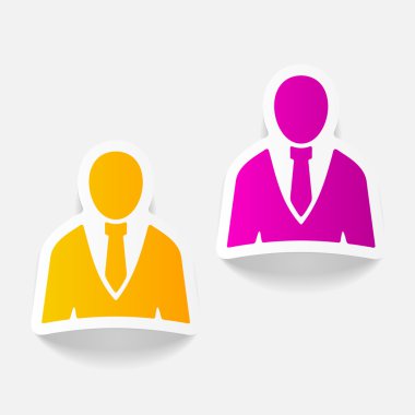 gerçekçi tasarım öğeleri office insan