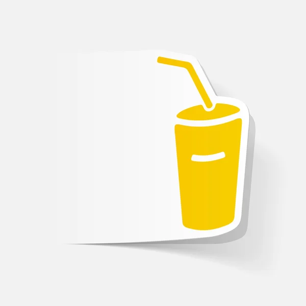 Elemento de diseño realista de la soda — Vector de stock