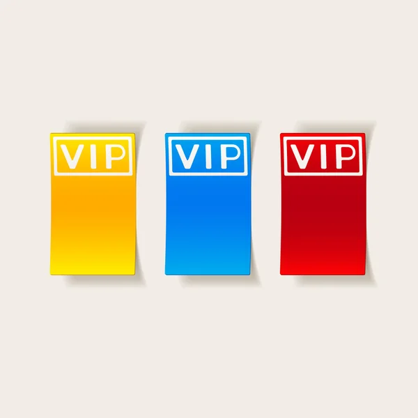 Realistic vip design — Stock Vector