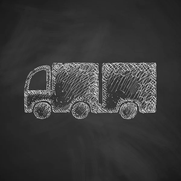 Ręcznie rysowane ciężarówka ikona — Wektor stockowy